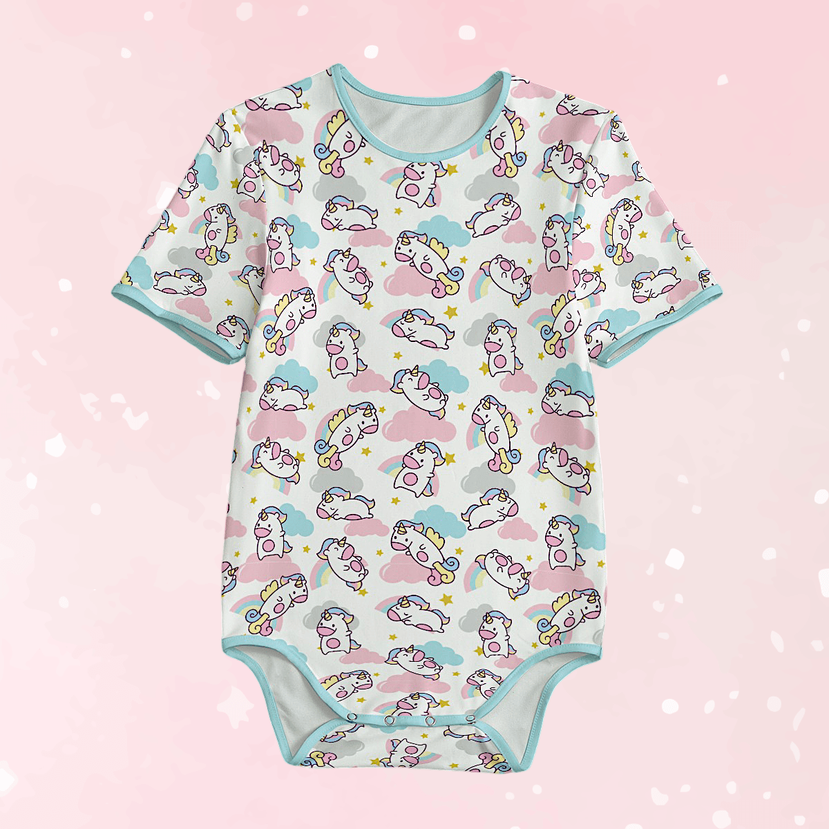 Rainbow Unicorn Adult Unisex SnappieSuit - Puppy's Aesthetics