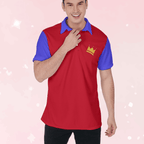 Red & Blue Crown Polo Shirt - Puppy's Aesthetics