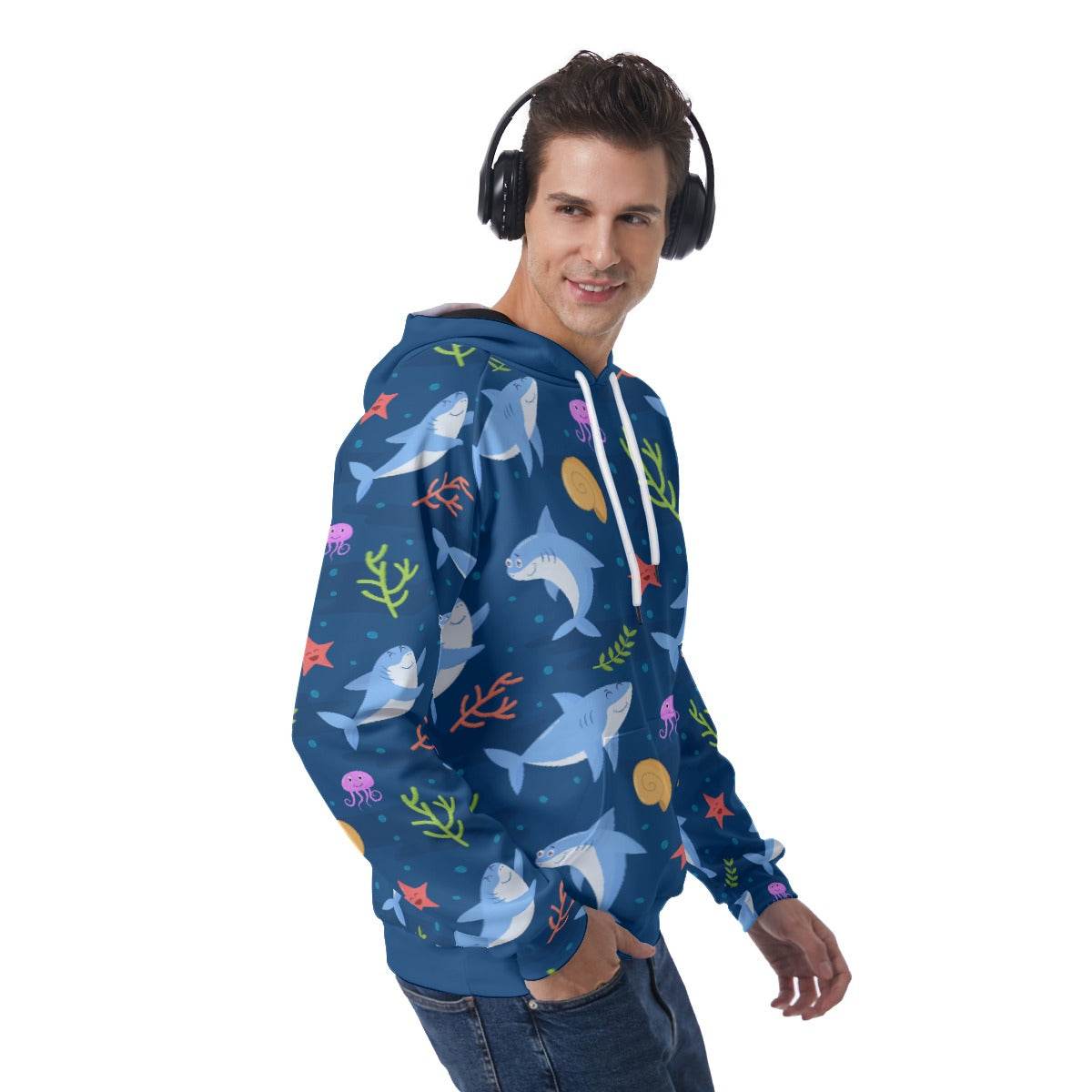 Snuggly Sharks Unisex Hoodie - Puppy's Aesthetics