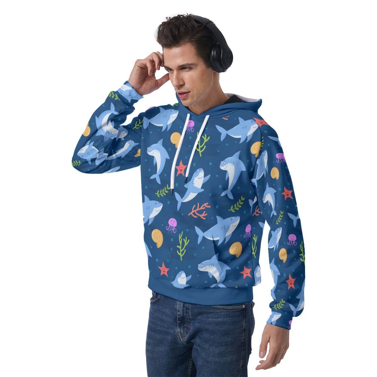 Snuggly Sharks Unisex Hoodie - Puppy's Aesthetics