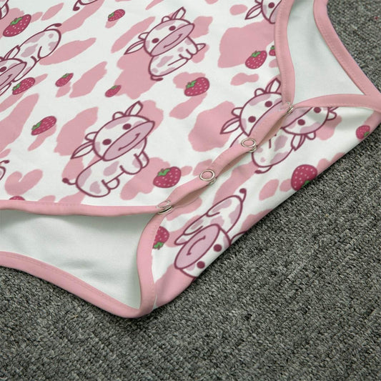 Strawbaby Cow Adult Unisex CuddleSuit - Puppy's Aesthetics