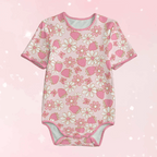 Strawberries & Daisies Adult Unisex SnappieSuit - Puppy's Aesthetics
