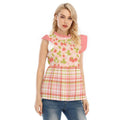 Strawberry Plaid Ruffle Blouse - Puppy's Aesthetics