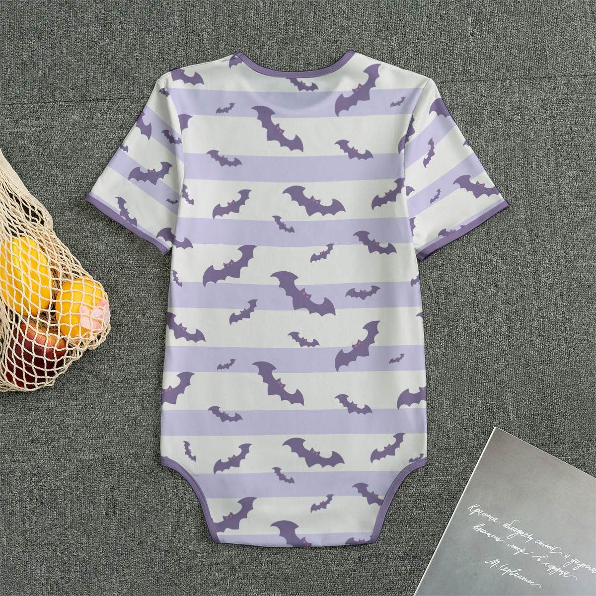 Stripey Bats Adult Unisex SnappieSuit - Puppy's Aesthetics