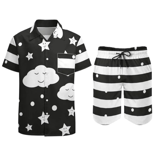 Sweet Dreams Dark 2PC Shorts Set - Puppy's Aesthetics