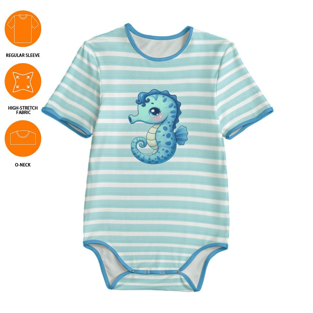 Sweet Lil Seahorse Adult Unisex SnappieSuit - Puppy's Aesthetics