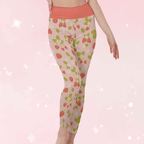 Sweet Strawberry High Waist Leggings - Puppy's Aesthetics