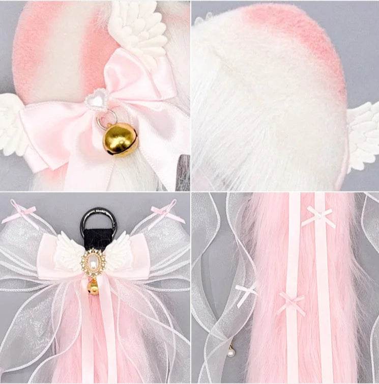 Princess Purrbaby Ears & Wiggle Tail Set (Colors) - Puppy's Aesthetics