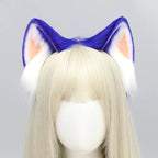Furry Blue Kitten Ears - Puppy's Aesthetics