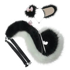 Cute Black Petplay Bows Ears & Tail Set (Also Sold Separately) - Puppy's Aesthetics