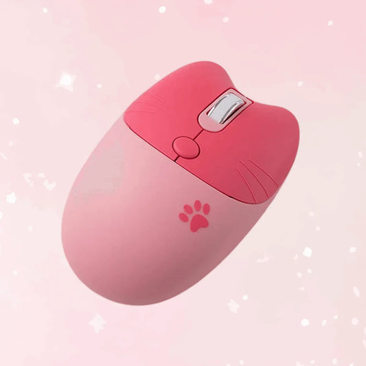 Kawaii Cat Ear Wireless Gaming Mouse - Puppy's Aesthetics