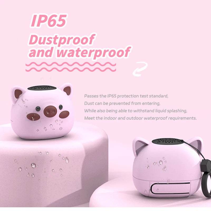 Moozic Piggy & Monkey Mini Pocket Bluetooth Speaker - Puppy's Aesthetics