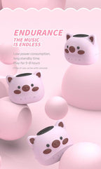 Moozic Piggy & Monkey Mini Pocket Bluetooth Speaker - Puppy's Aesthetics