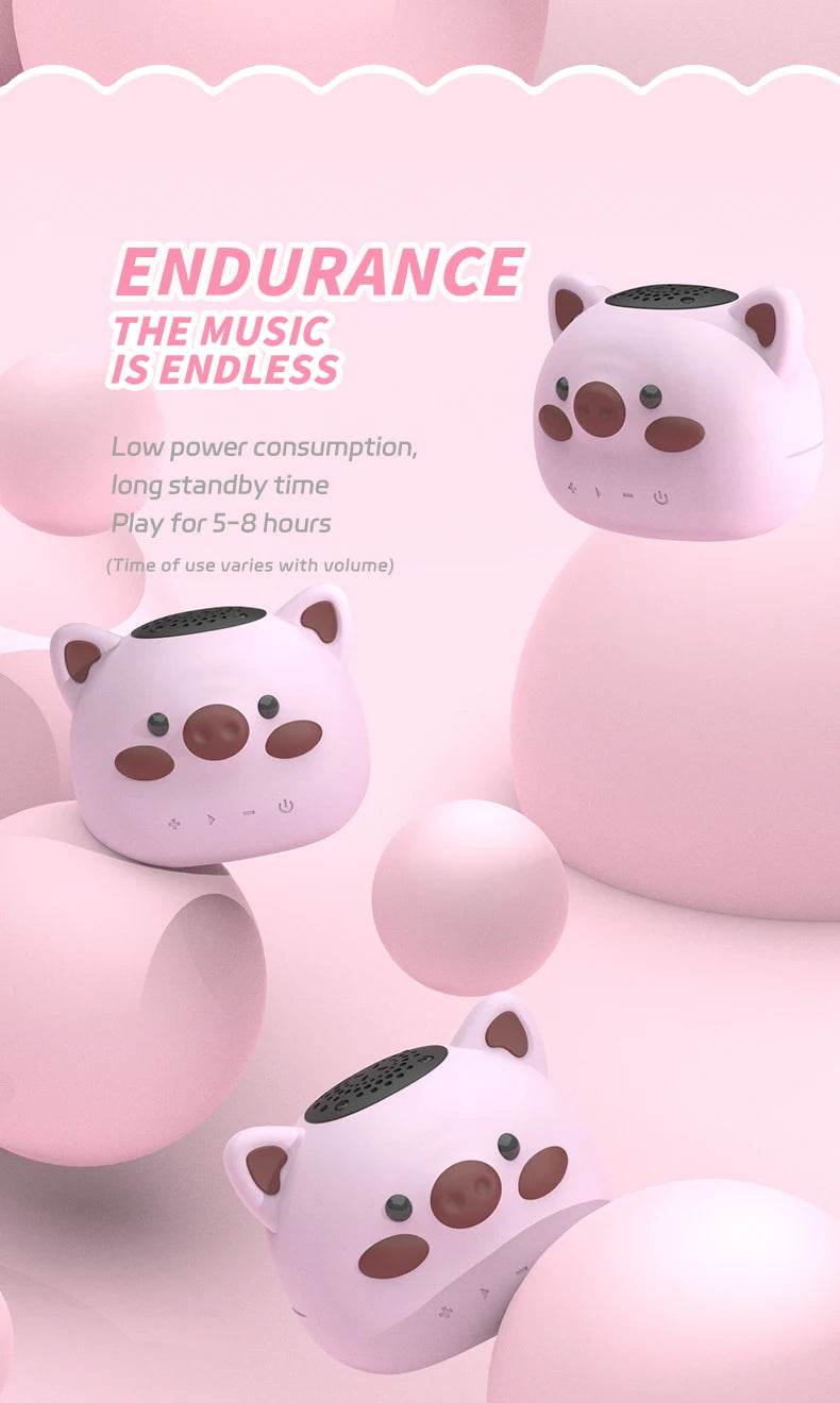 Moozic Piggy & Monkey Mini Pocket Bluetooth Speaker - Puppy's Aesthetics