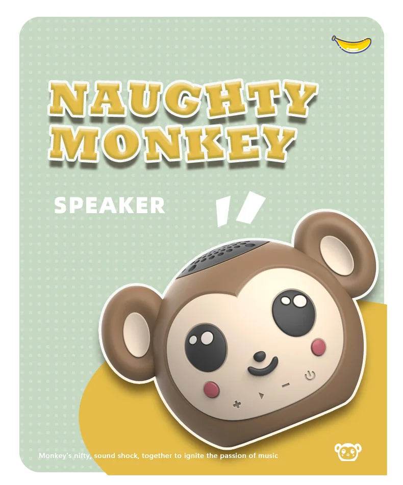 Moozic Piggy & Monkey Mini Pocket Bluetooth Speaker - Puppy's Aesthetics