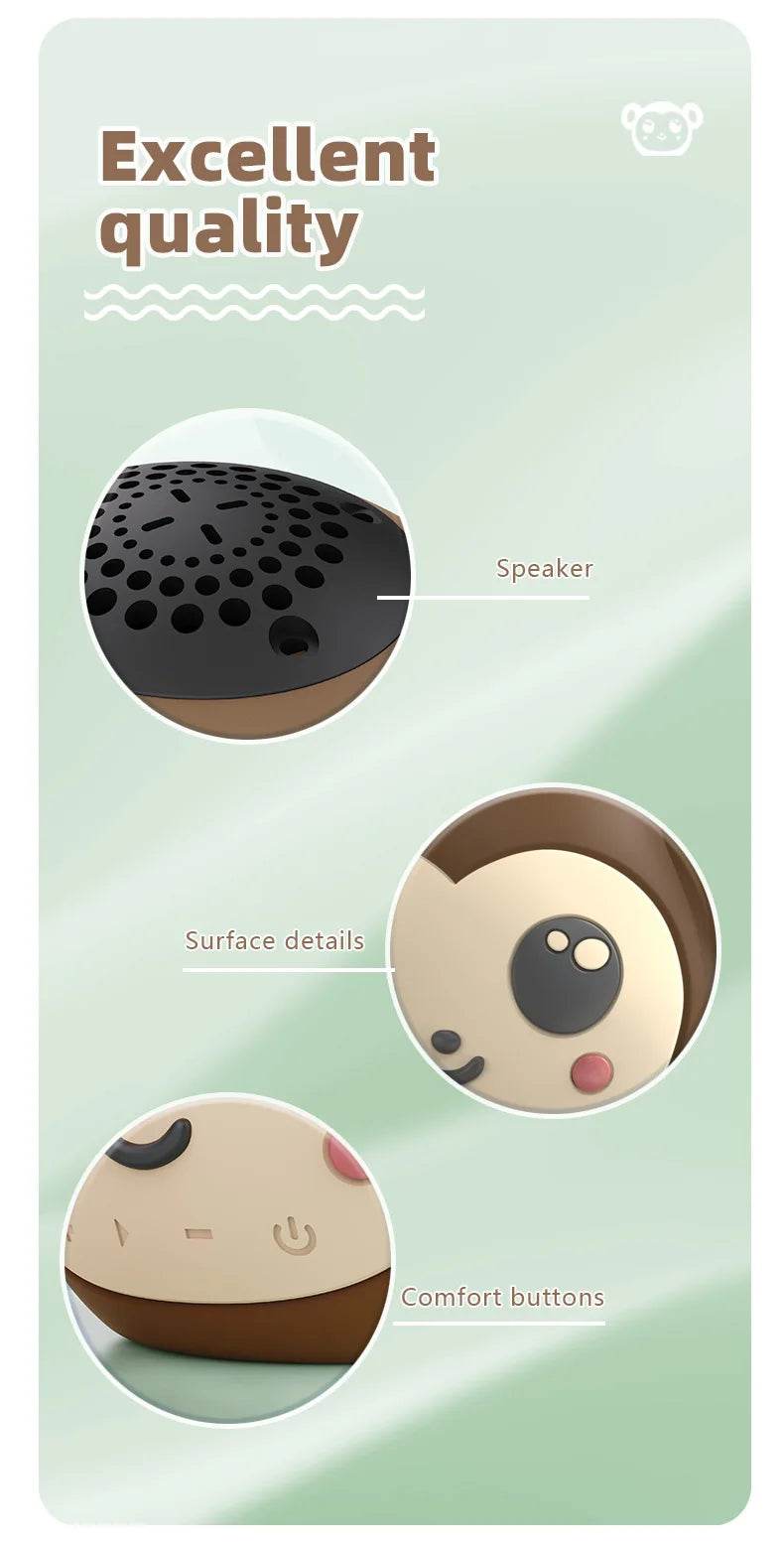 Moozic Piggy & Monkey Mini Pocket Bluetooth Speaker - Puppy's Aesthetics