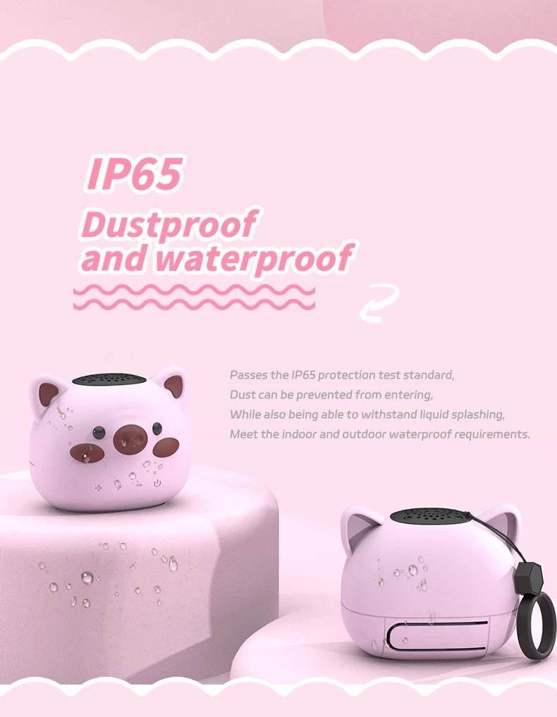 Moozic Piggy & Monkey Mini Pocket Bluetooth Speaker - Puppy's Aesthetics