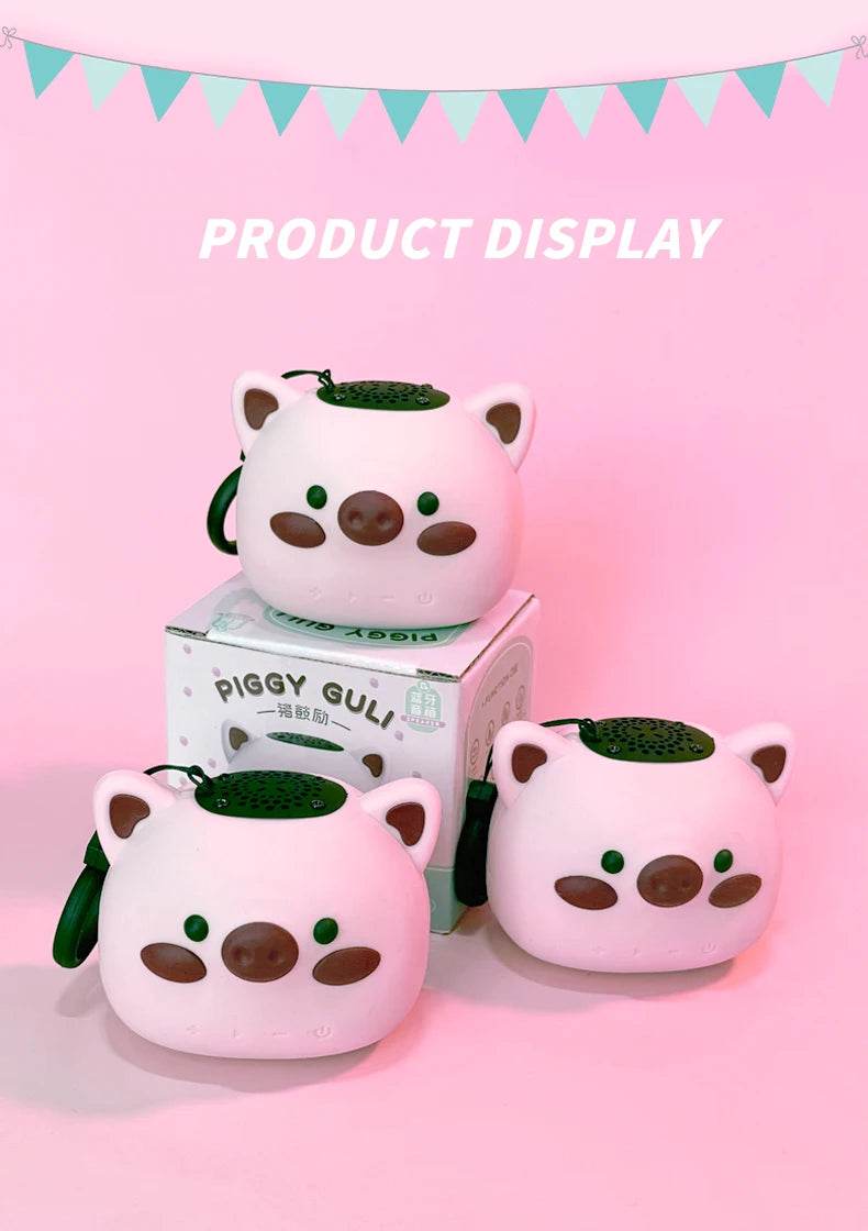 Moozic Piggy & Monkey Mini Pocket Bluetooth Speaker - Puppy's Aesthetics