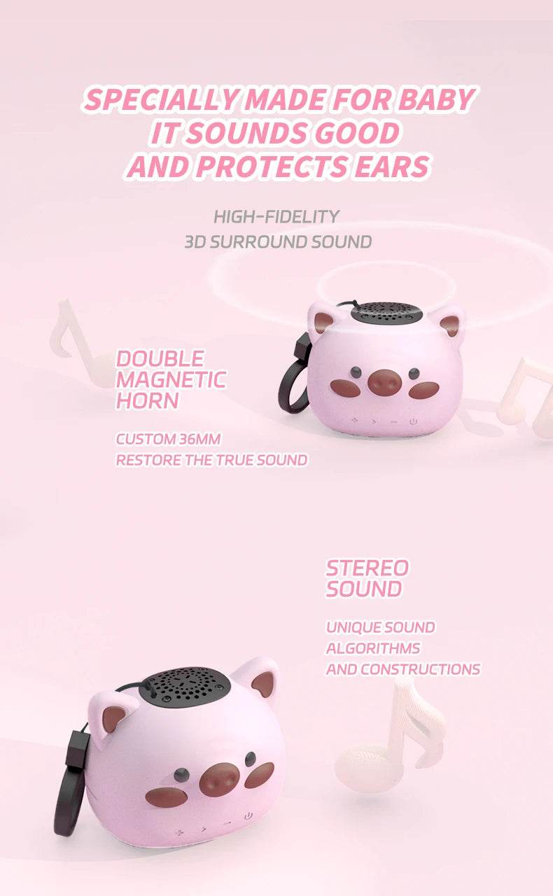Moozic Piggy & Monkey Mini Pocket Bluetooth Speaker - Puppy's Aesthetics