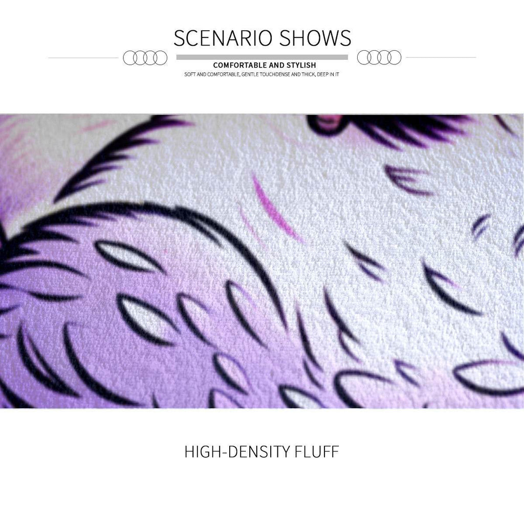 Kawaii Dead Inside Round Mat - Puppy's Aesthetics