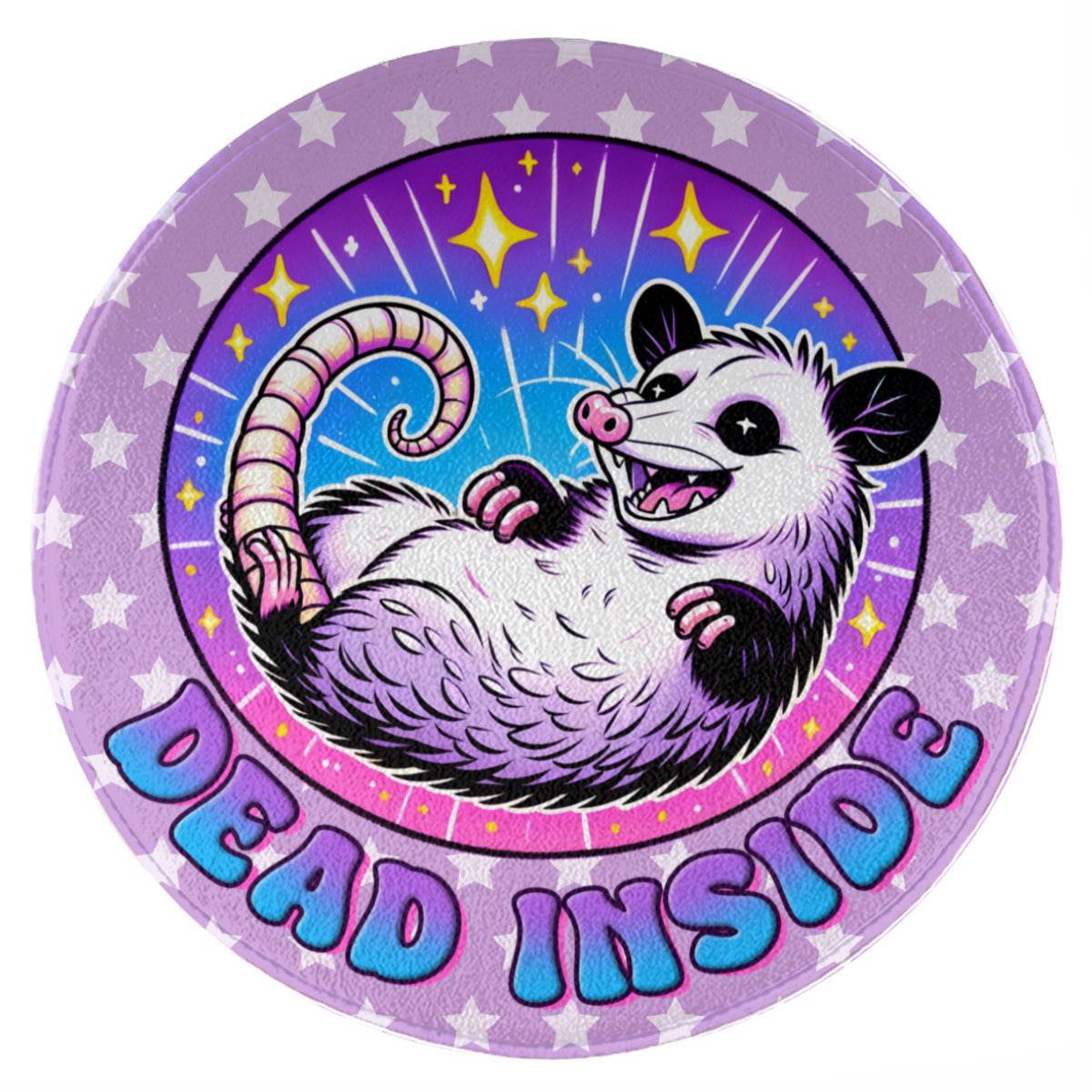 Kawaii Dead Inside Round Mat - Puppy's Aesthetics