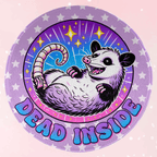 Kawaii Dead Inside Round Mat - Puppy's Aesthetics