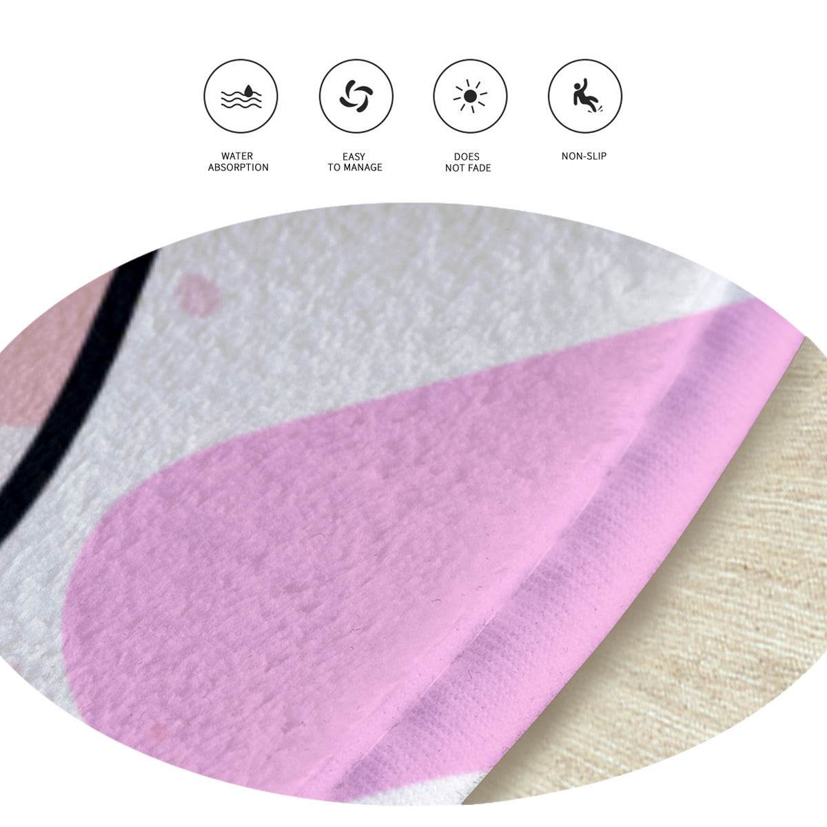 Kawaii Pink Cow Rug - Puppy's Aesthetics