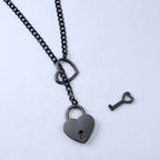 Submissive Day Collar Heart Locker With Key (Colors) - Puppy's Aesthetics