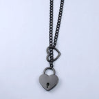 Submissive Day Collar Heart Locker With Key (Colors) - Puppy's Aesthetics