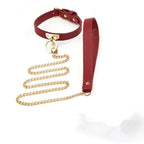Luxury Leather Collar & Leash Set (Colors) - Puppy's Aesthetics