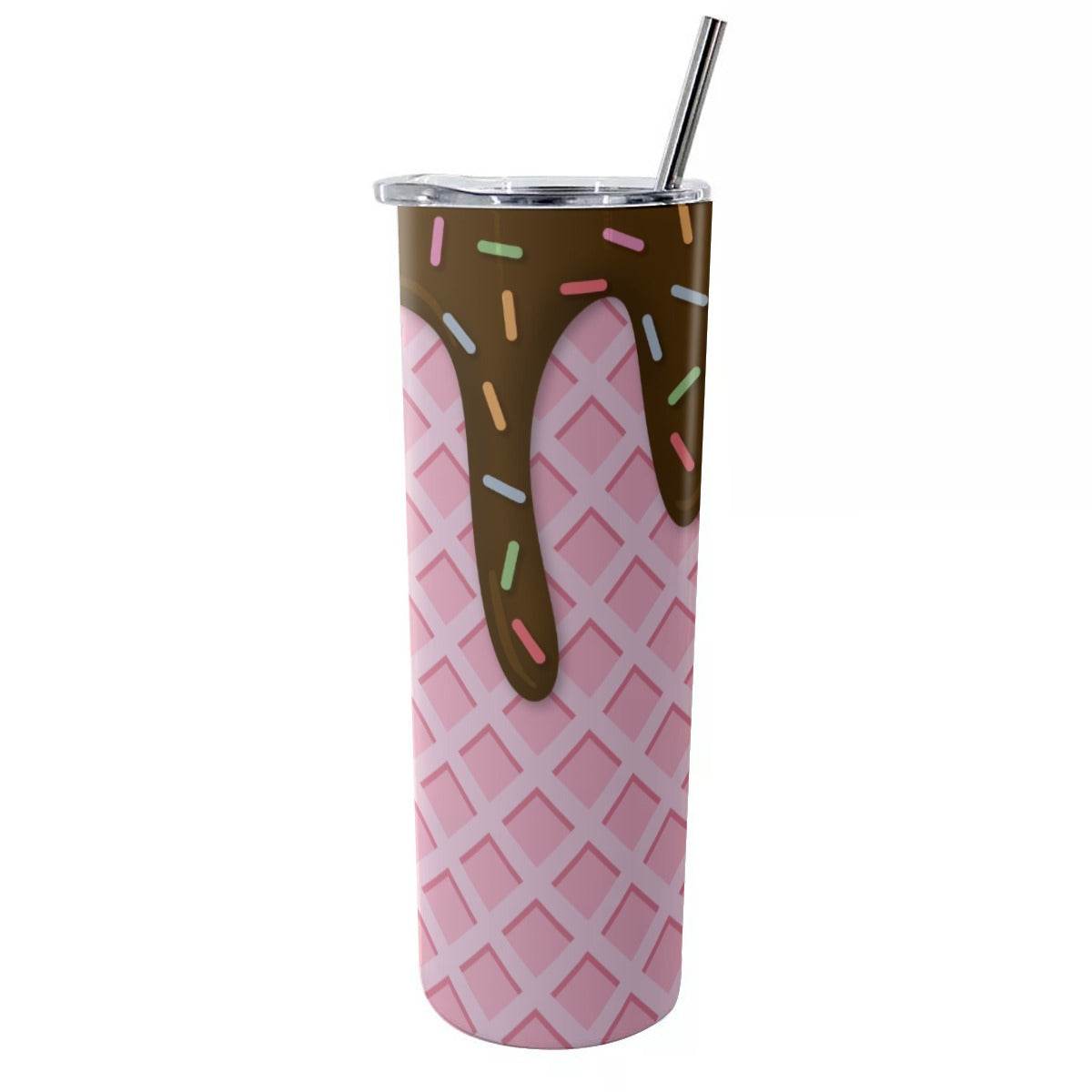 Chocolate Ice Cream Skinny Tumbler - Puppy's Aesthetics