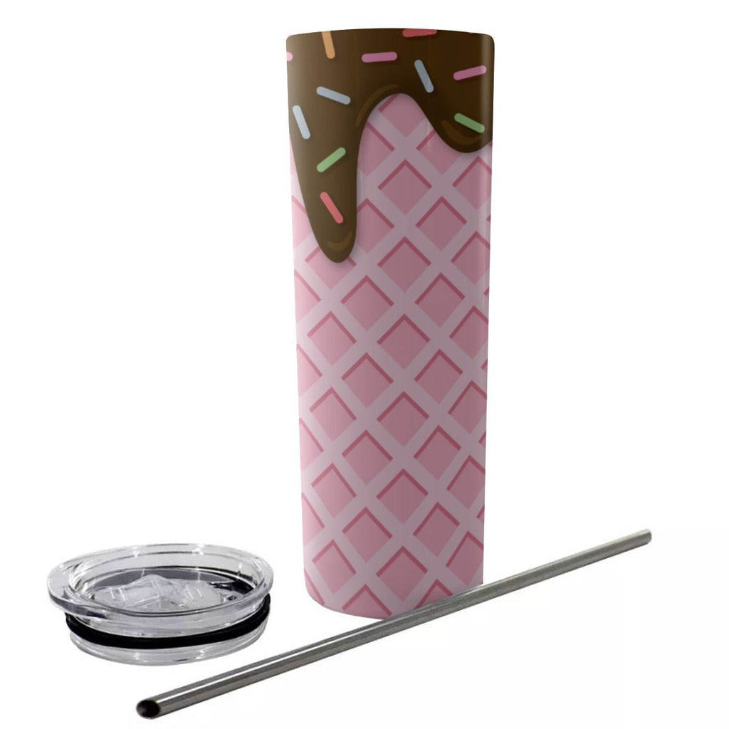 Chocolate Ice Cream Skinny Tumbler - Puppy's Aesthetics
