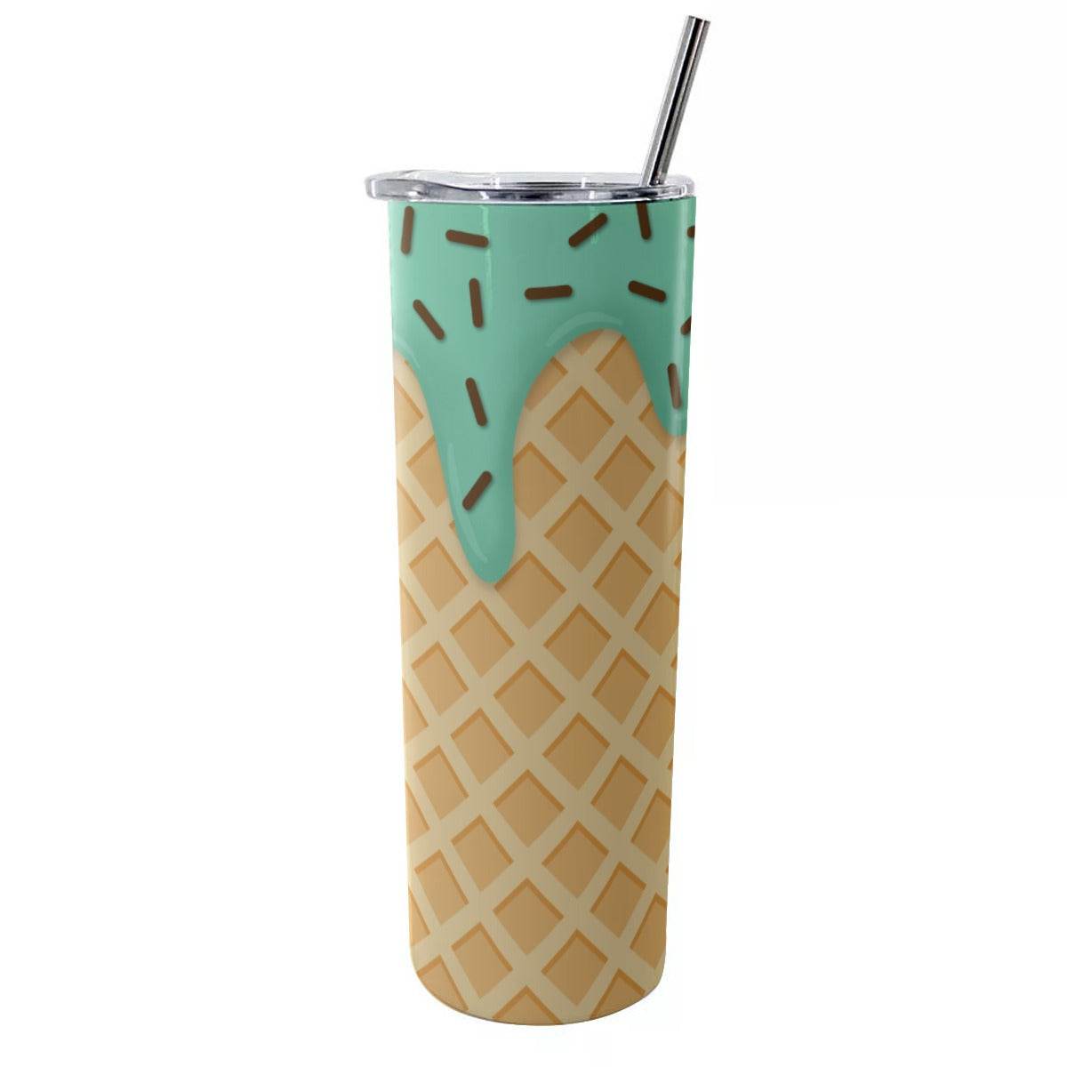 Mint Ice Cream Skinny Tumbler - Puppy's Aesthetics