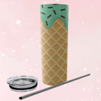 Mint Ice Cream Skinny Tumbler - Puppy's Aesthetics