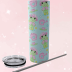 Rainy Day Froggy Skinny Tumbler - Puppy's Aesthetics