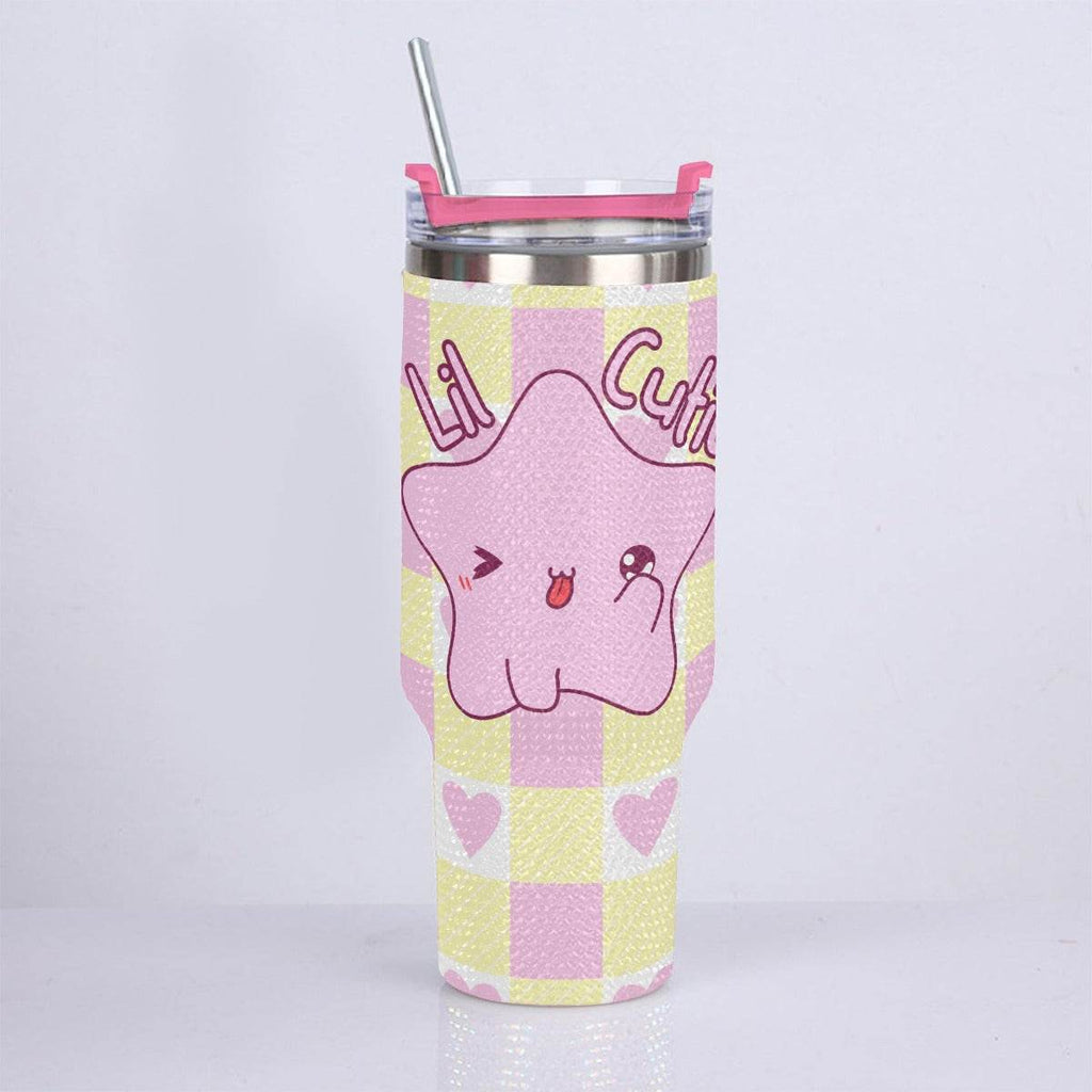 Lil Cutie 40oz Diamond Tumbler - Puppy's Aesthetics
