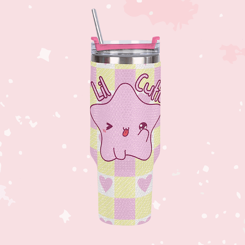 Lil Cutie 40oz Diamond Tumbler - Puppy's Aesthetics