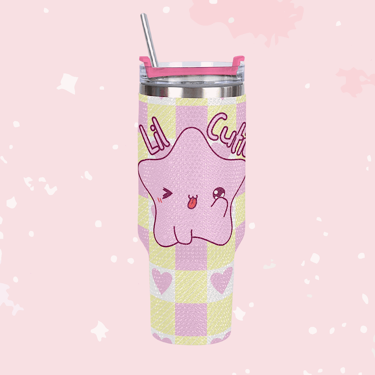 Lil Cutie 40oz Diamond Tumbler - Puppy's Aesthetics
