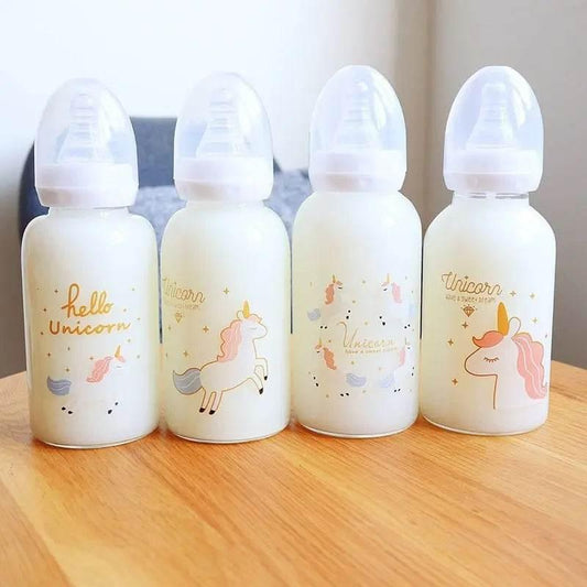 Unicorn Glass Adult Bottle - Puppy's Aesthetics