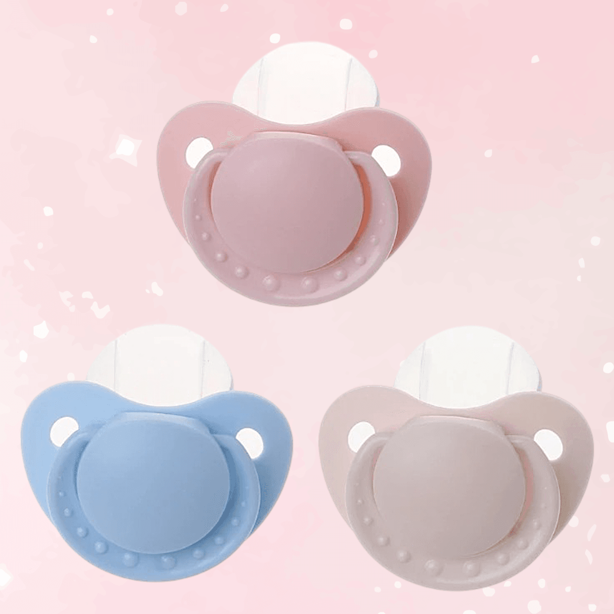 Pastel Colors ABDL Small Shield Pacifier - Puppy's Aesthetics