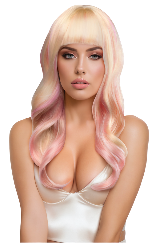 USA Only - Nicki Premium Stylable Wig | Light Pink/Blonde