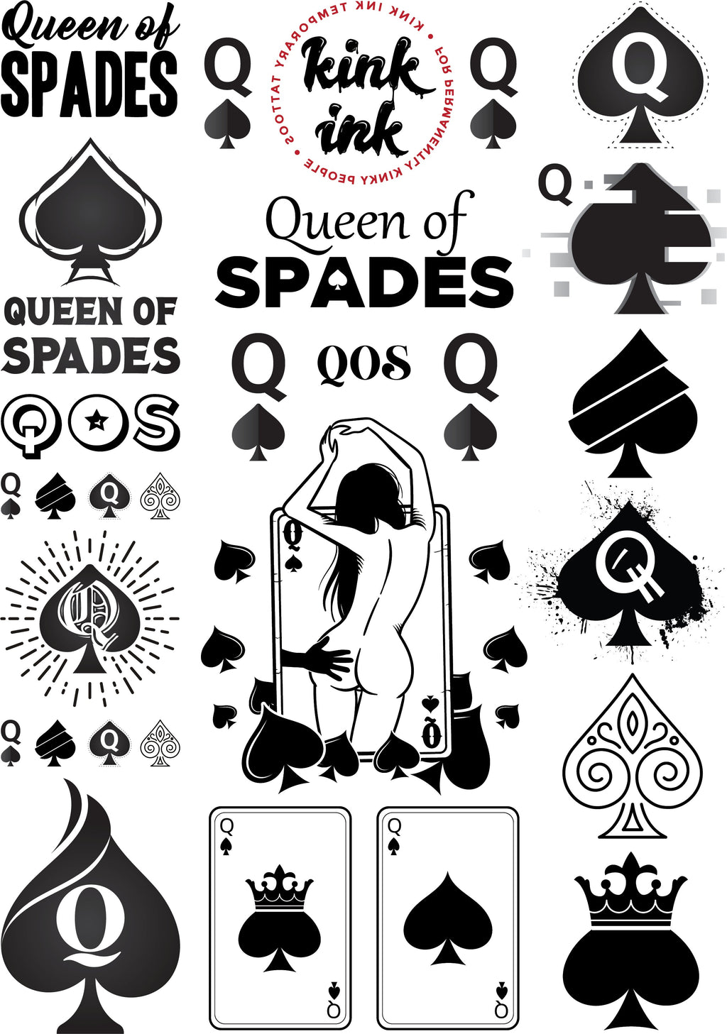 Queen of Spades (Mega Sheet)