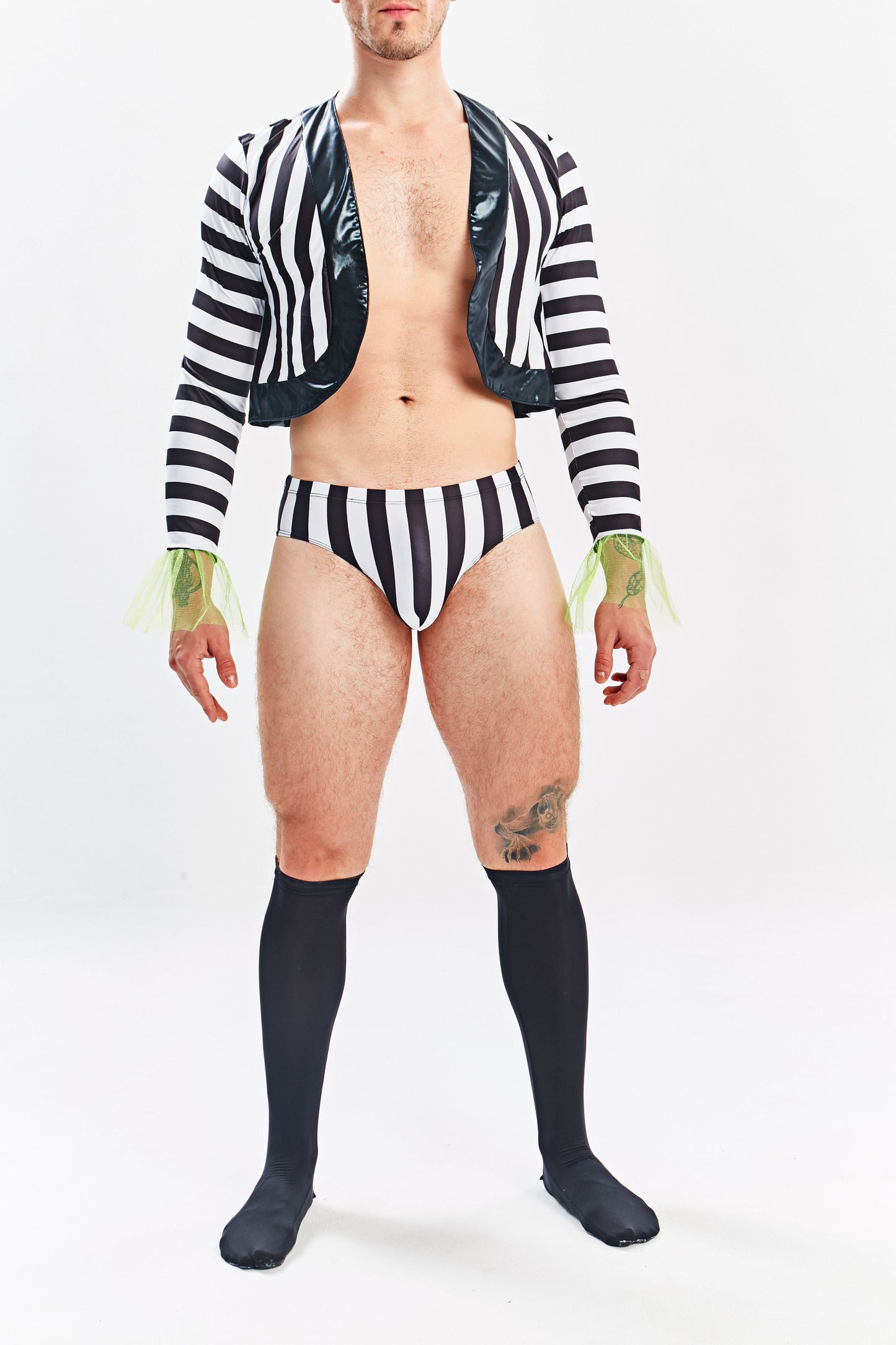 Beetlejuice-Inspired Men's Sexy Halloween Costume Set
