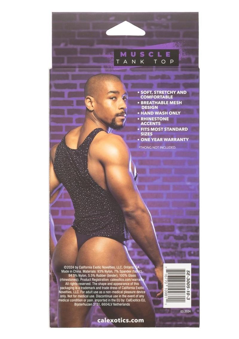 Radiance Sparkle Mesh Tank Top