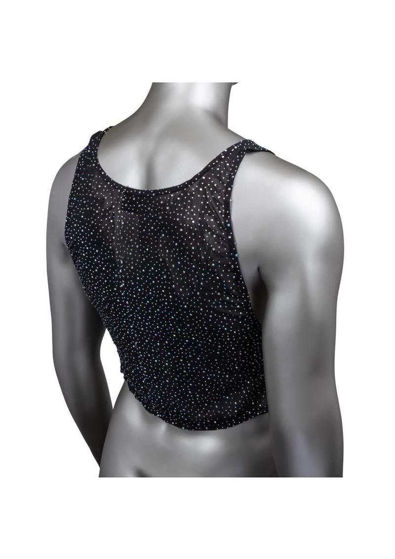 Radiance Sparkle Mesh Tank Top