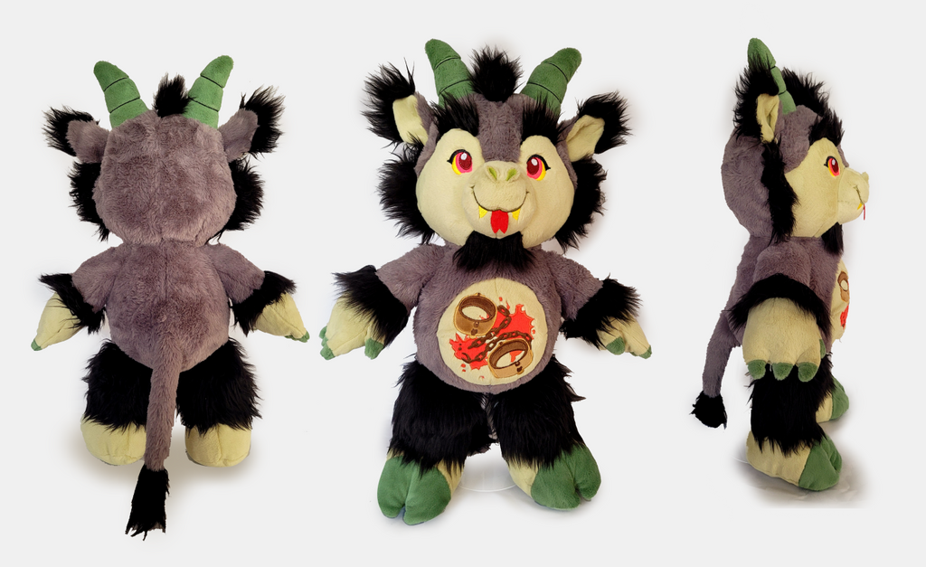 Rancid Heart Beelzebear Plushie - Puppy's Aesthetics