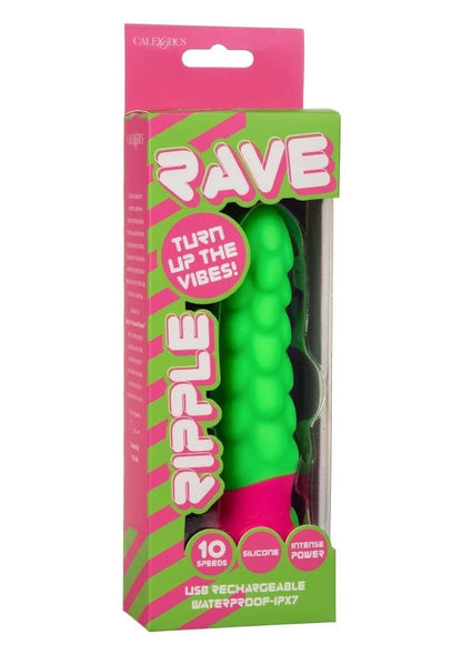 Rave Ripple Rechargeable Silicone Vibrator - Puppy's Aesthetics