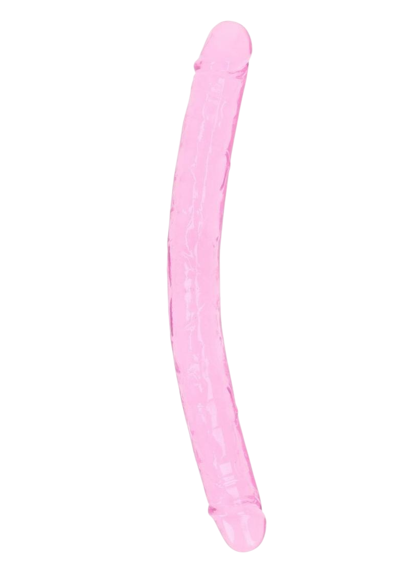 Pink Crystal Clear Double Dong