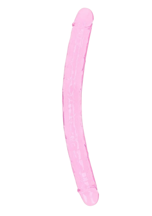 Pink Crystal Clear Double Dong
