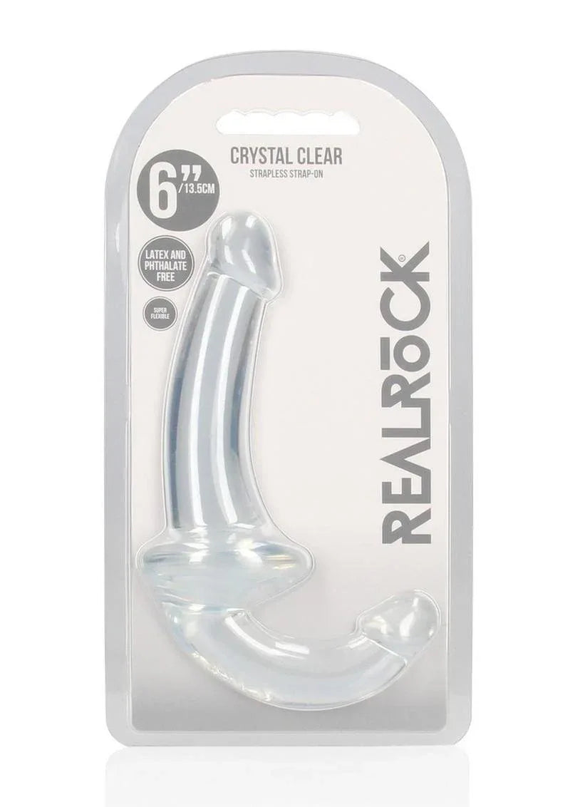 RealRock Crystal Clear Strapless Strap-On - Puppy's Aesthetics